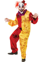 Red Yellow Spiders Adult Evil Clown Costume