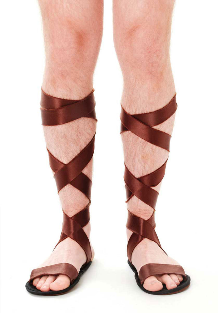 Brown Roman Sandals - Men