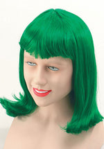 Party Wig in Emerald Green