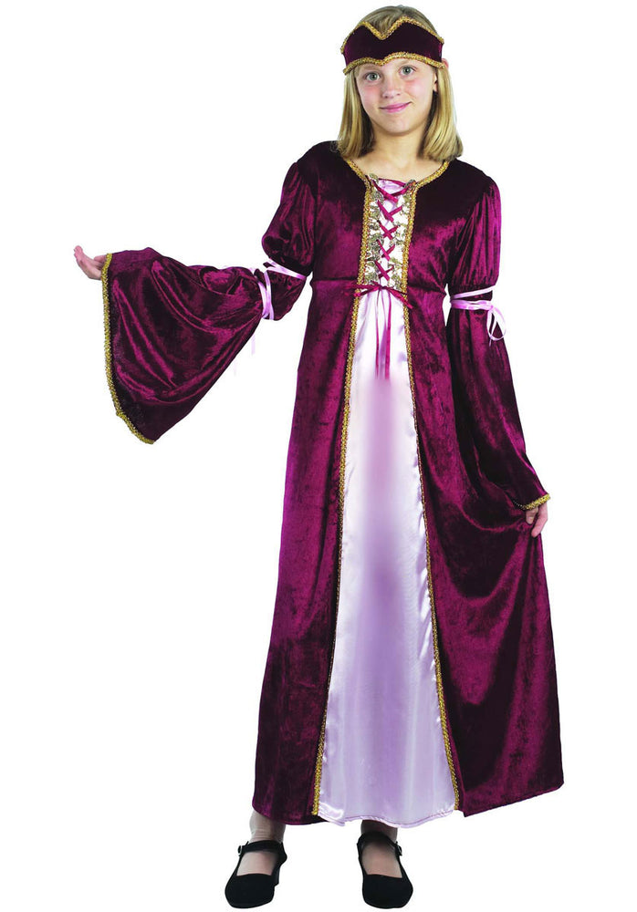 Kids Renaissance Princess Costume, Historical Fancy Dress
