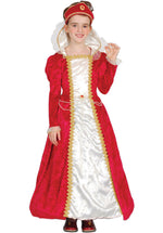 Red Princess Costume for Kids, Historical Fancy Dress