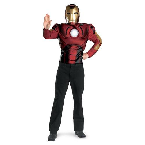 Ironman™ Costume, Padded Muscle Chest, Superhero Fancy Dress