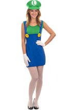 Female Luigi Plumber Costume