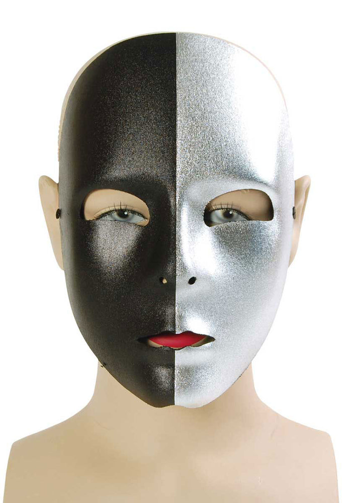 Face Mask Silver-Black