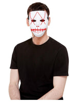 Smiffys Stitch Face Mask, Neon Pink Light Up - 52362