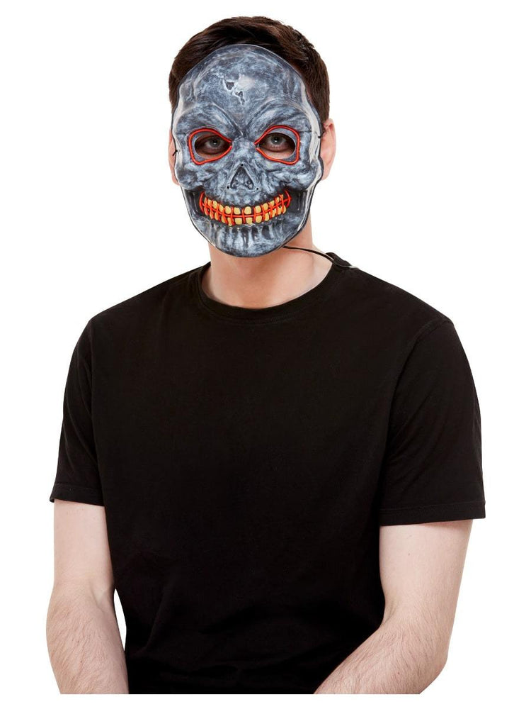 Smiffys Skeleton Mask, Light Up - 52361