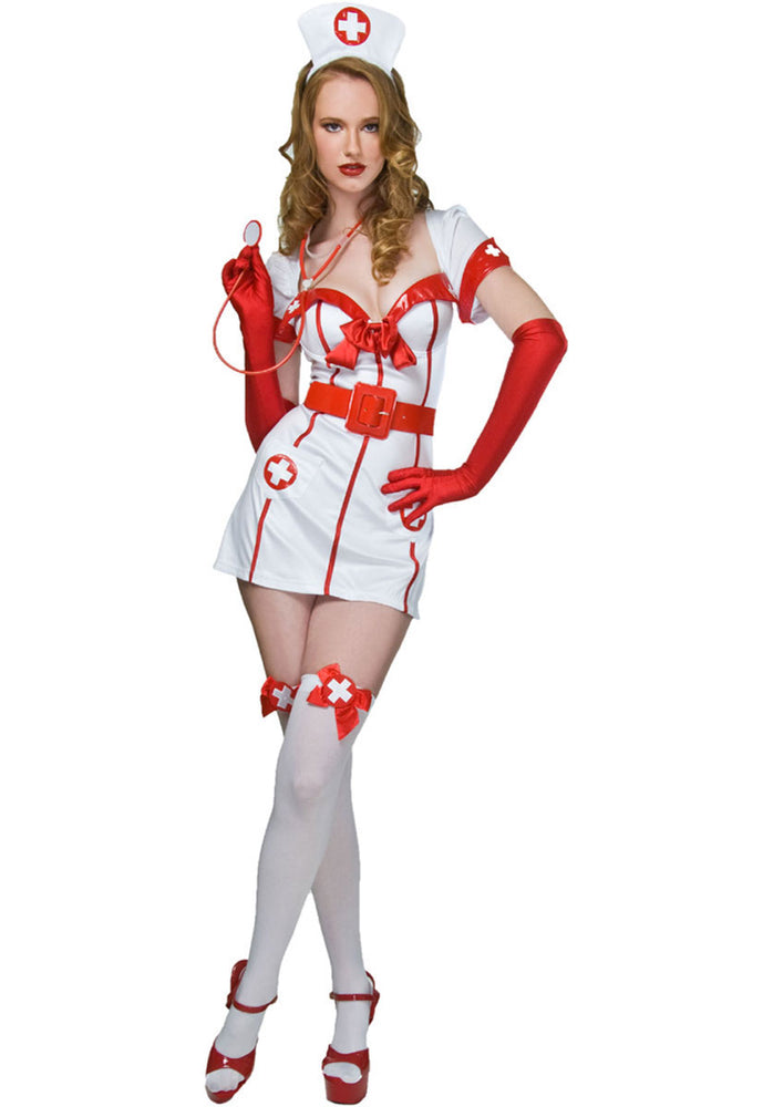 Flirty Nurse Costume, Mystery House