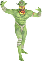 Fanged Green Orc Goblin Monster Adult Morphsuit