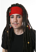 Pirate Wig with Dreads & Bandana