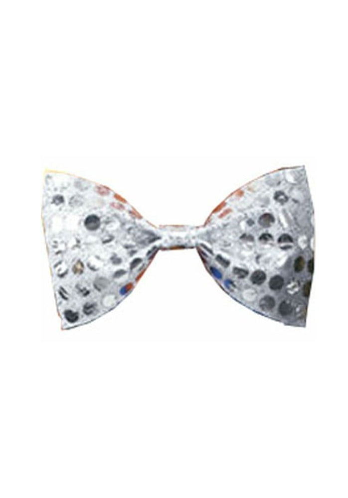 Bow Tie With Silver Sequins