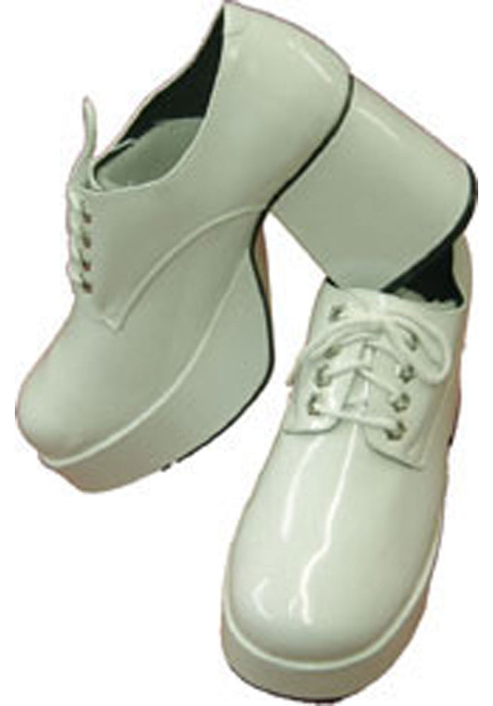Mens Platform Shoes (White)