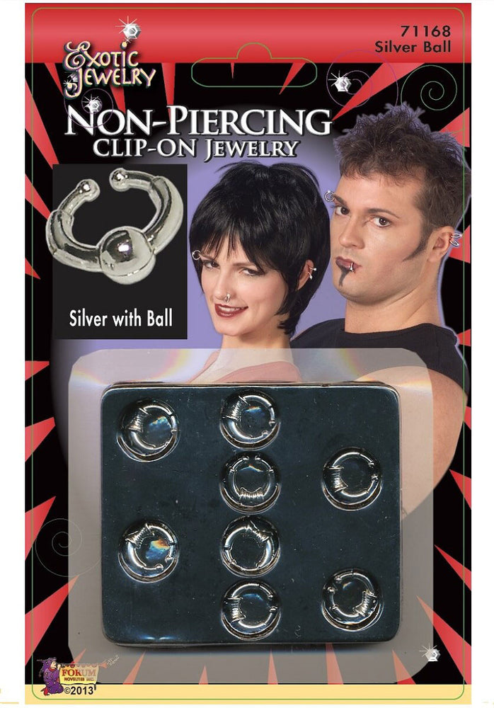 Ball Ring Body Clip-On Piercing Silver