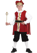 Medieval King Costume for Kids, Historical Fancy Dress
