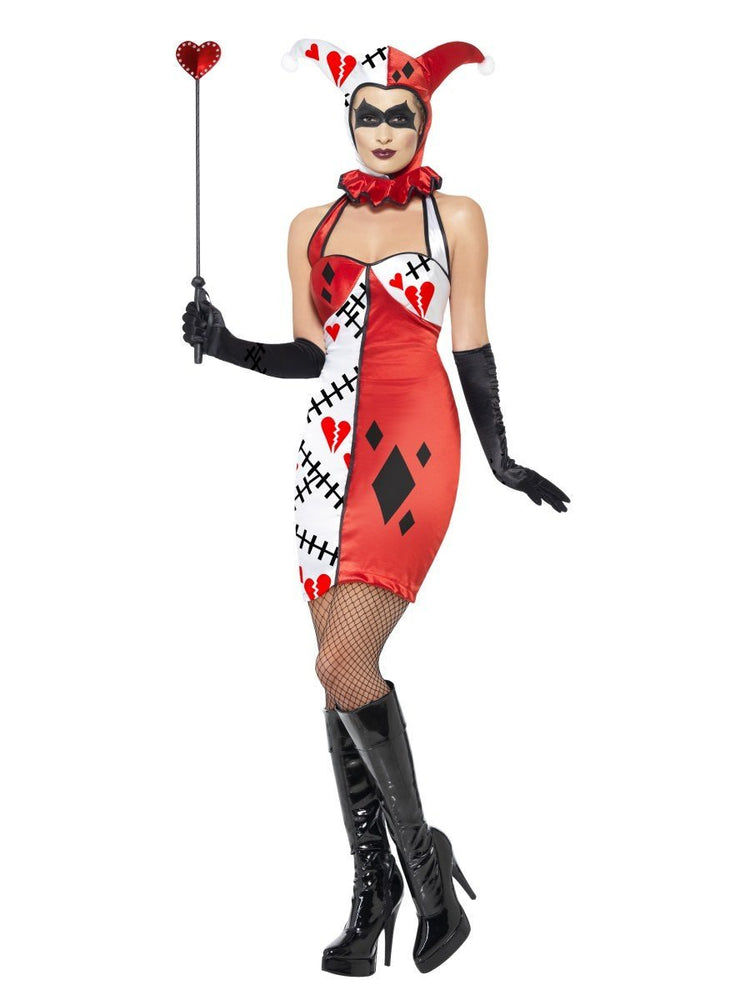 Smiffys Cirque Sinister Jester of Broken Hearts Costume - 28891