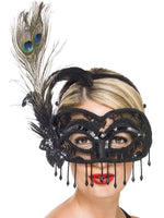 Colombina Lace Eye Mask, on a Headband26618