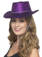 Cowboy Glitter Hat, Purple