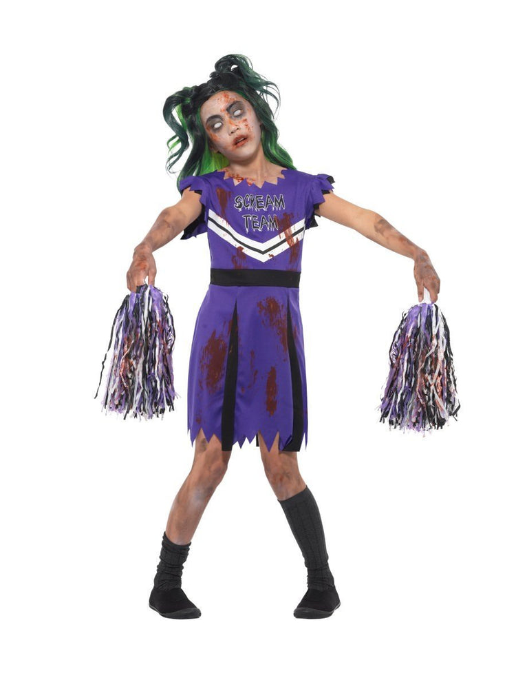 Smiffys Dark Cheerleader Child Girl's Costume - 49832