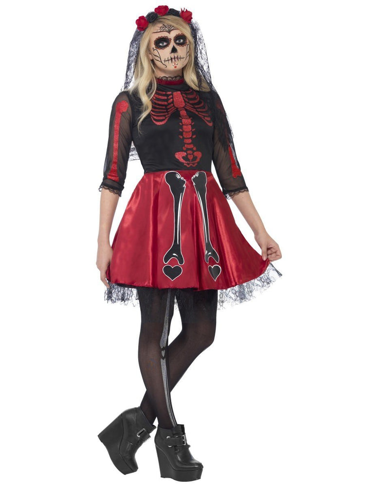 Smiffys Day Of The Dead Diva Costume - 44342