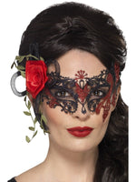 Day of the Dead Metal Filigree Eye Mask