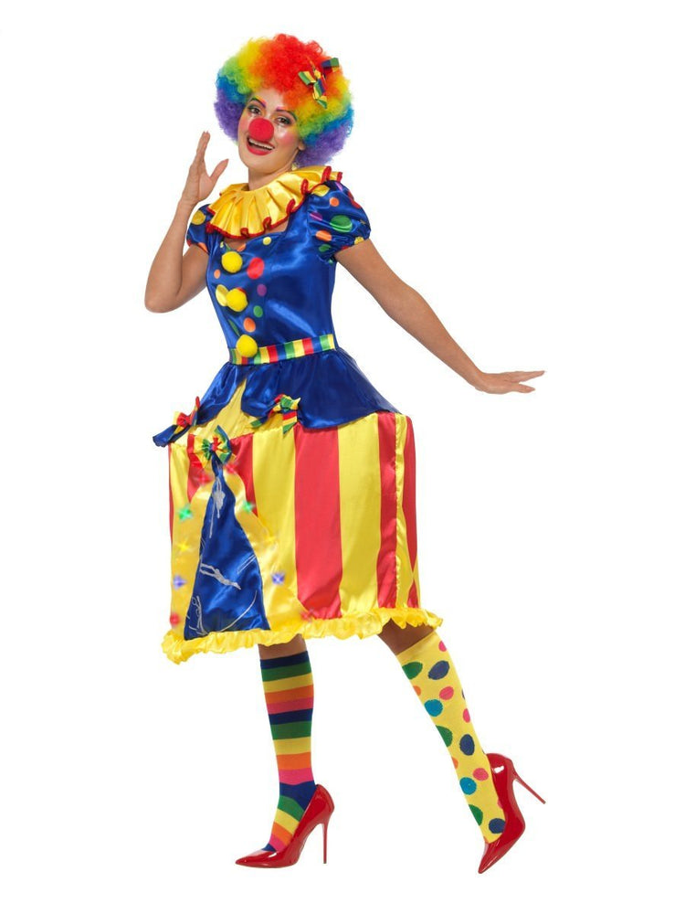 Deluxe Light Up Carousel Clown Costume - S