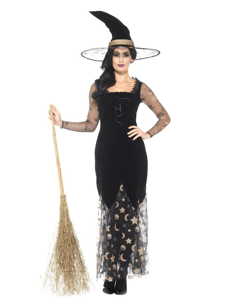 Smiffys Deluxe Moon & Stars Witch Costume - 45110