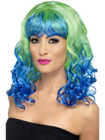 Divatastic Wig, Green & Blue42395