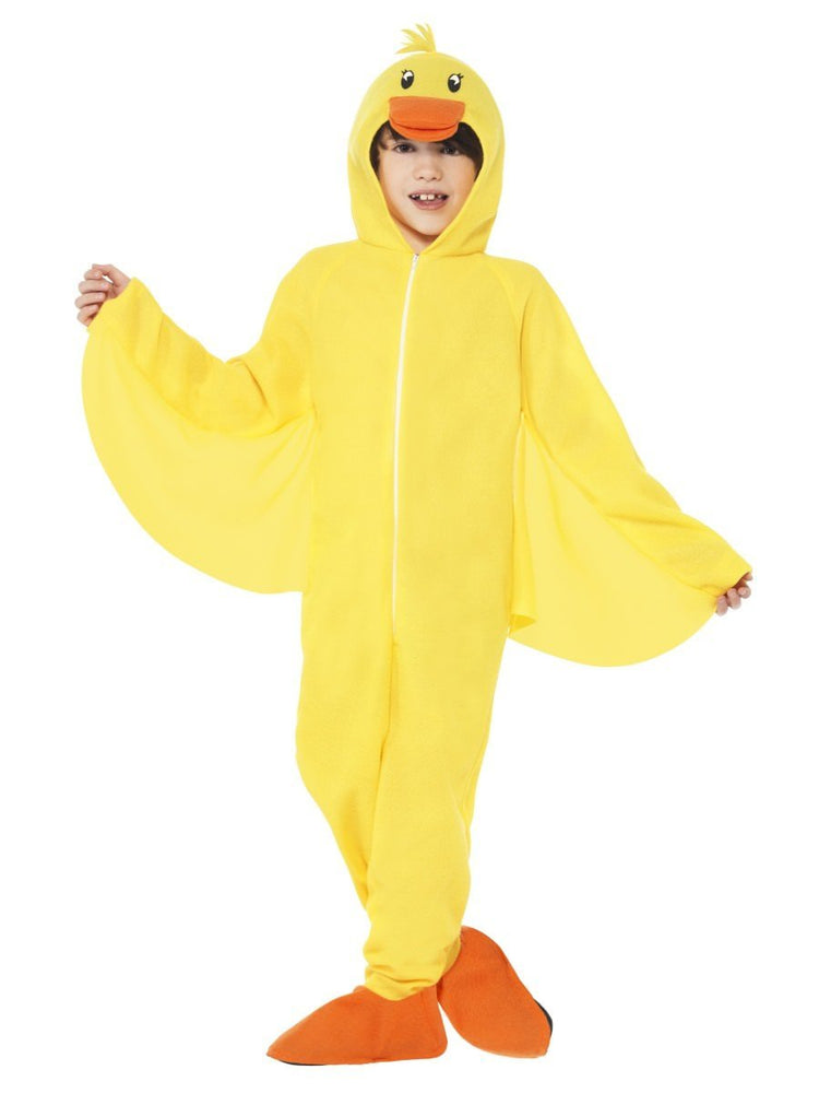 Smiffys Duck Costume, with Hooded All in One, Child - 27995