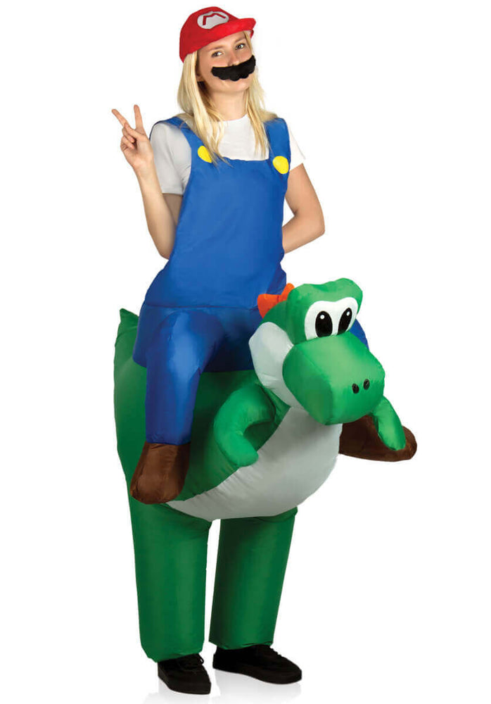 Inflatable Ride On Dinosaur Costume Yoshi