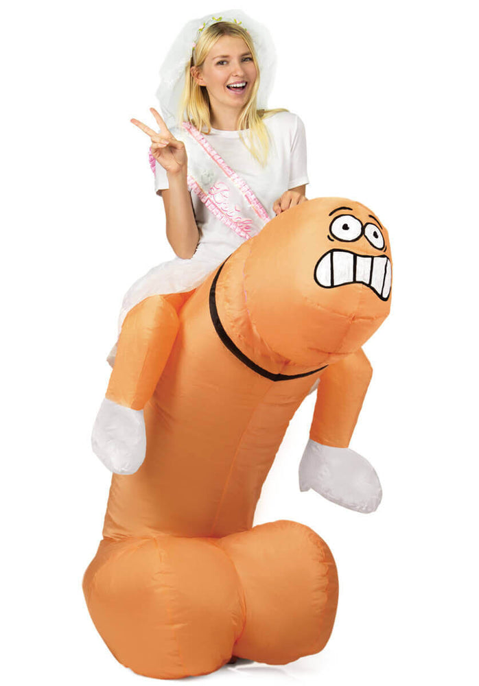 Inflatable Ride On Willy Costume - Hen Night, Gay pride