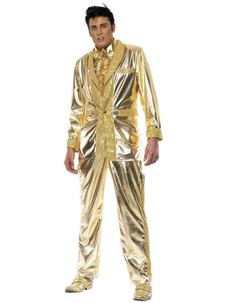 Smiffys Elvis Costume, Gold - 29394