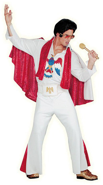 Elvis White Costume, Rock n Roll Fancy Dress