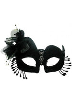 Florence Masquerade Eye Mask - Black