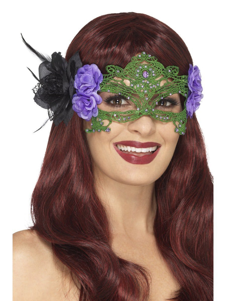 Embroidered Lace Filigree Witch Eyemask48050