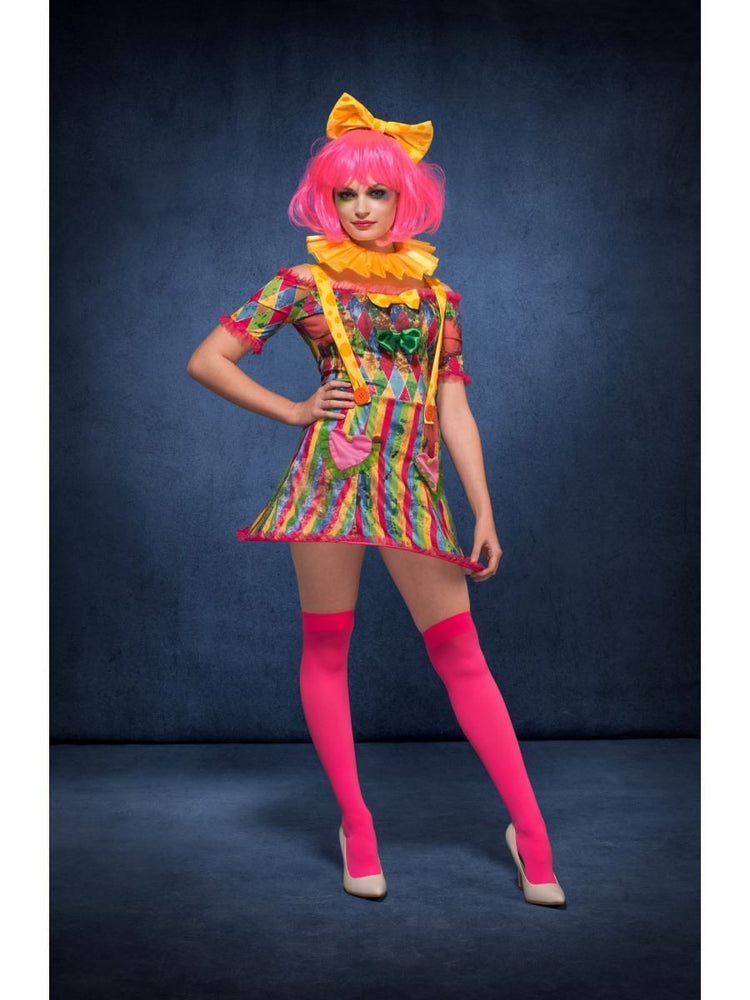 Fever Patchwork Clown Costume - XS