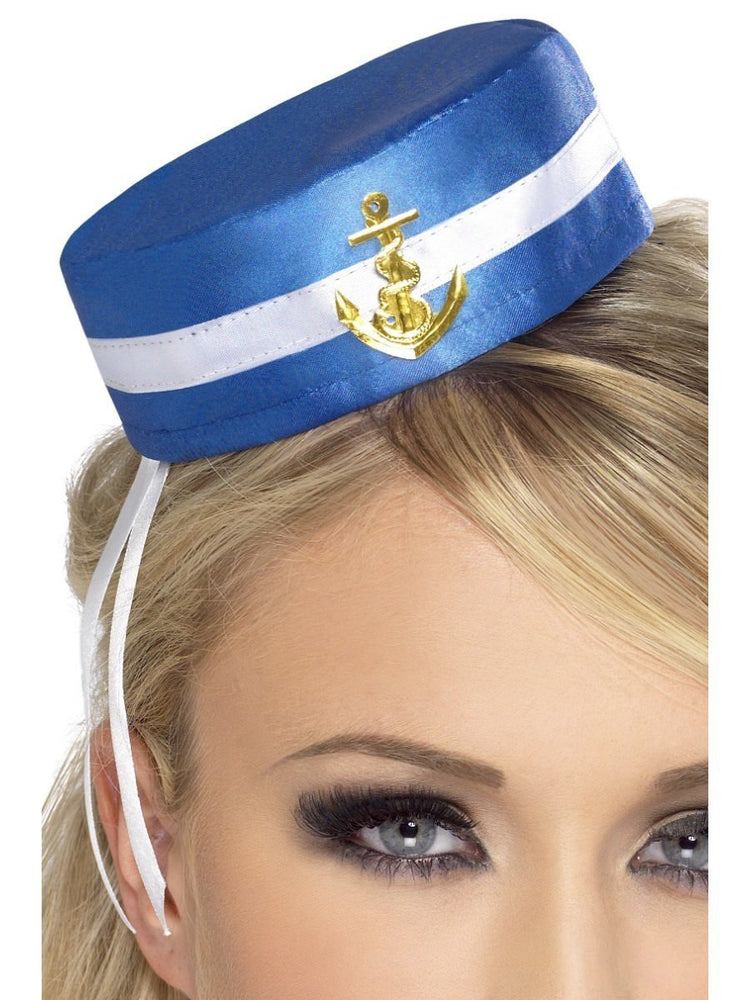 Blue Sailor Hat Pill Box