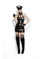Fever Role-Play Cop Wet Look Costume43496