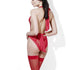 Lacey Bodysuit, Red, Fever