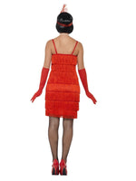Flapper Costume, Red, with Short Dress45499