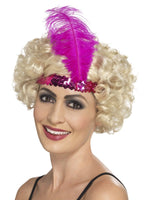 Flapper Headband, Pink
