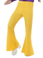 Flared Trousers, Mens, Yellow48192