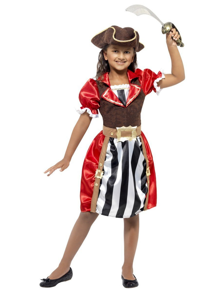 Smiffys Girls Pirate Captain Costume - 41094