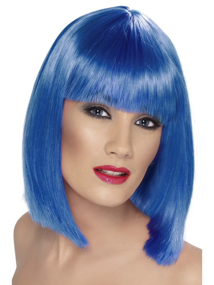 Smiffys Glam Wig, Blue - 42134