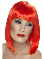 Smiffys Glam Wig, Neon Red - 42142