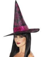 Glitter Cobweb Witch Hat45097