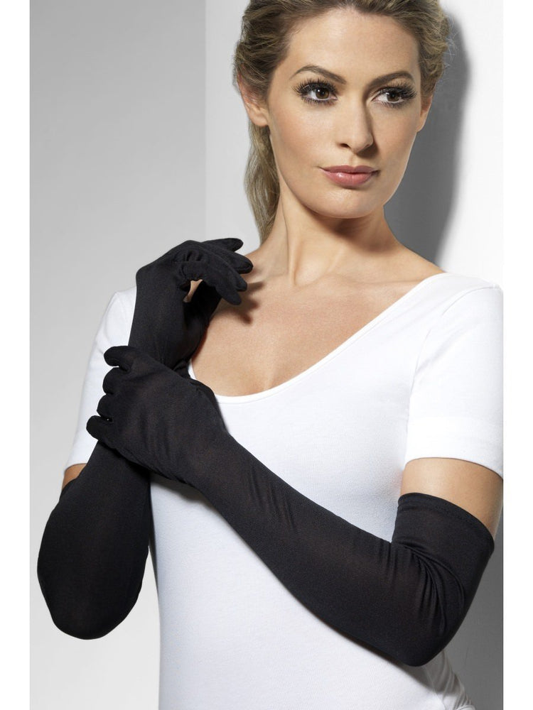 Gloves Long Black Jersey