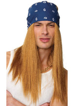 Guns N Roses Rocker Wig with Bandana