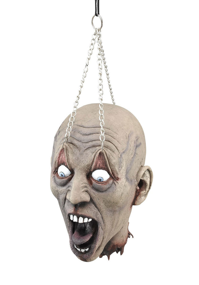 Hanging Dead Head with Chain Prop