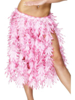 Hawaiian Skirt, Pink Hemp Leaf