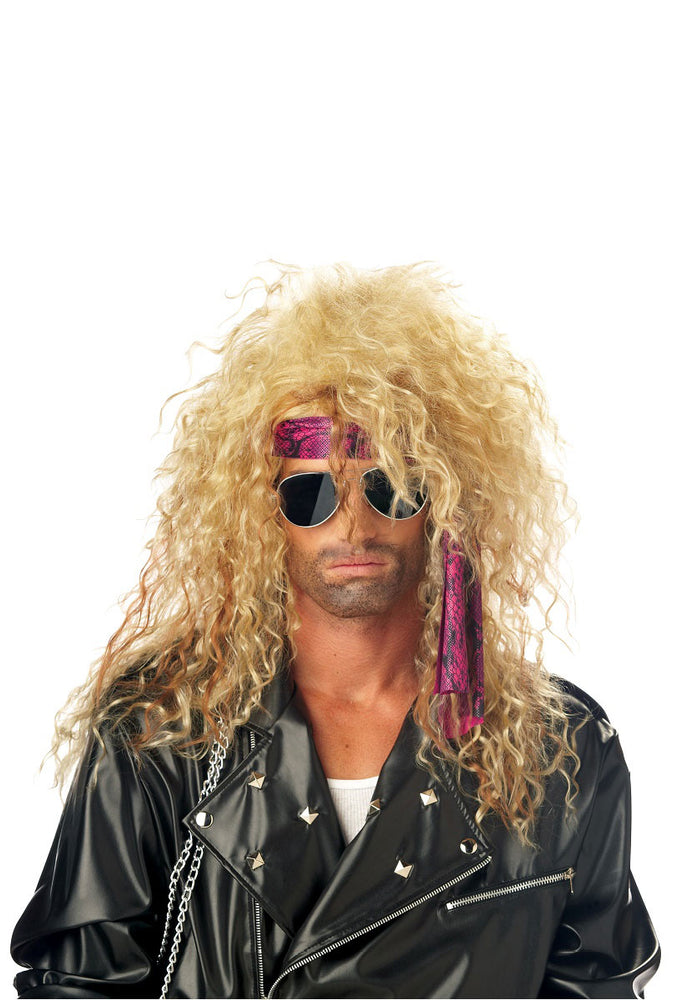Heavy Metal Rocker Blonde Wig