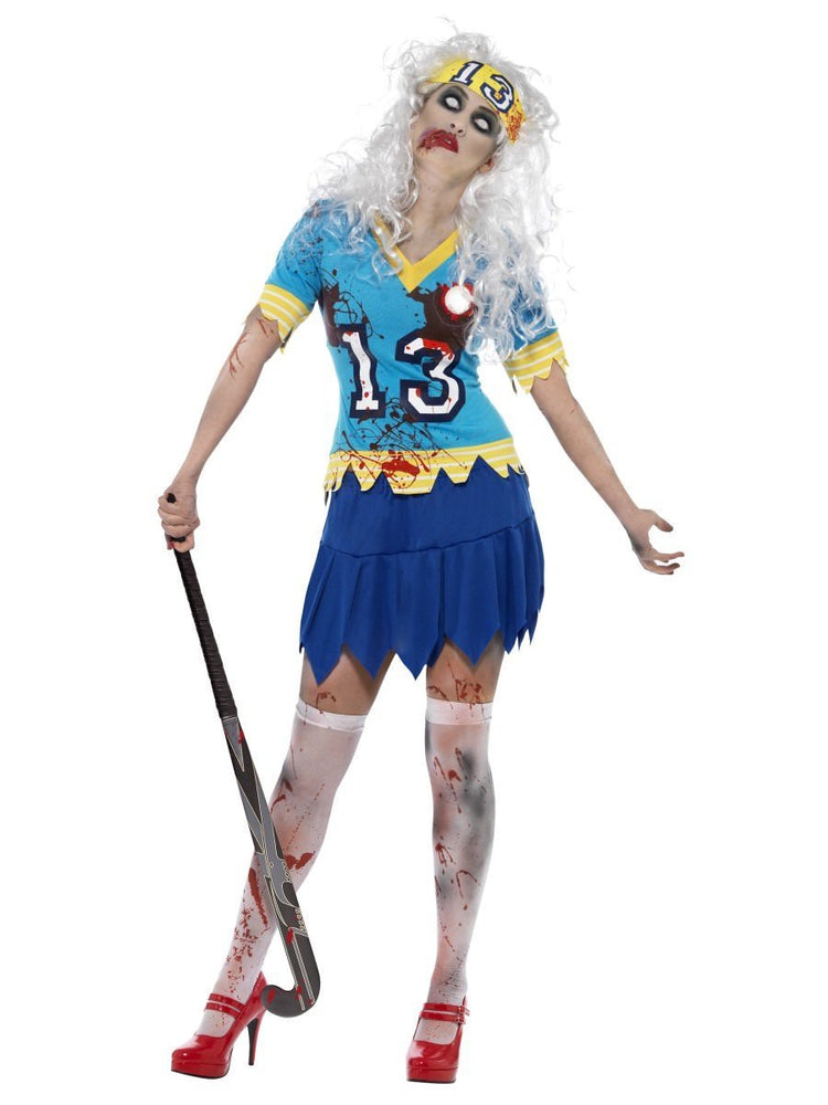 Smiffys Zombie Hockey Player Adult Women's Costume - 24367